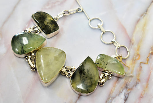 stones-of-transformation - Prehnite Bracelet - Stones of Transformation -