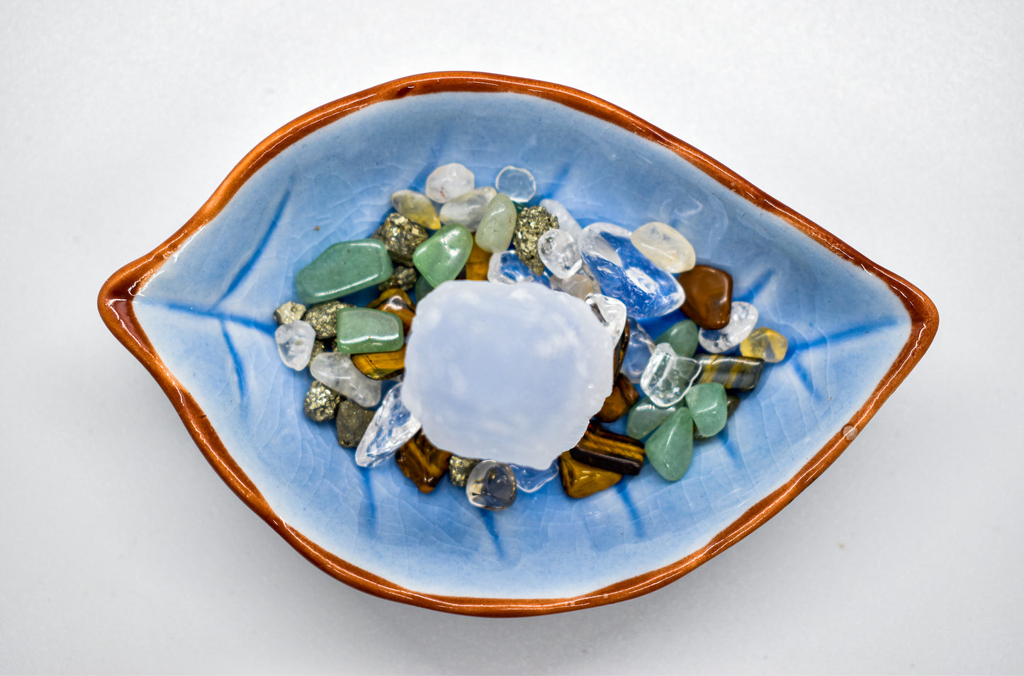 Crystal Prosperity Leaf Bowl