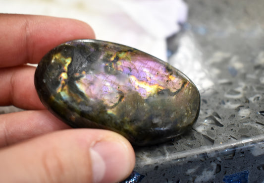 Purple Labradorite Palm Stones