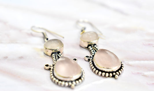 Rose Quartz Earrings