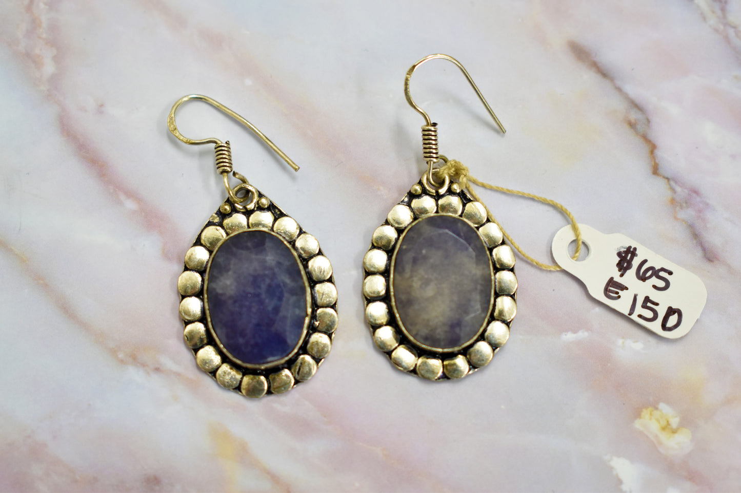 stones-of-transformation - Raw Sapphire Earrings - Stones of Transformation -