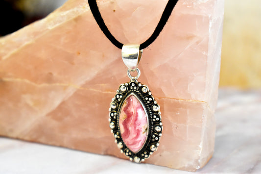 Rhodochrosite Necklace - Stones of Transformation