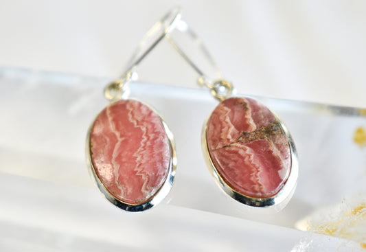 Rhodochrosite Earrings