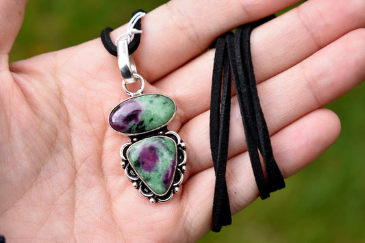 Ruby In Zoisite Necklace