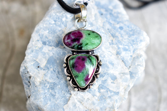 Ruby In Zoisite Necklace