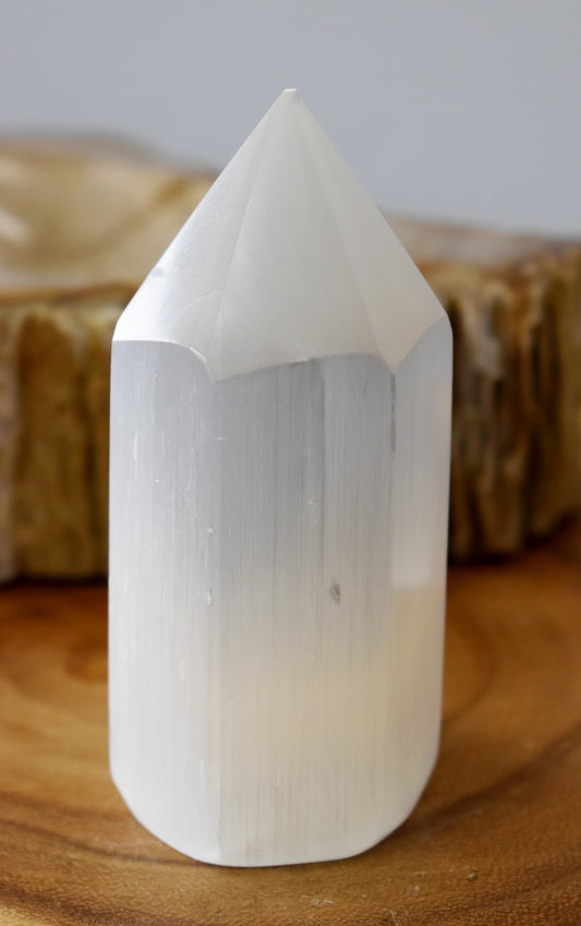 Selenite Obelisk Tower - Stones of Transformation