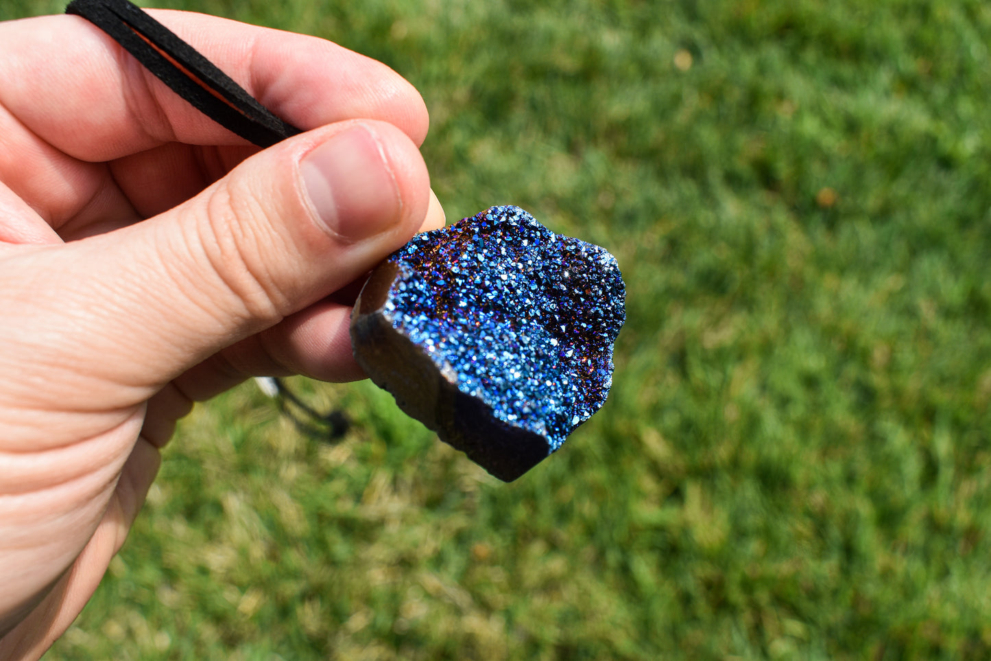 Copy of Titanium Aura Quartz Druzy Necklace