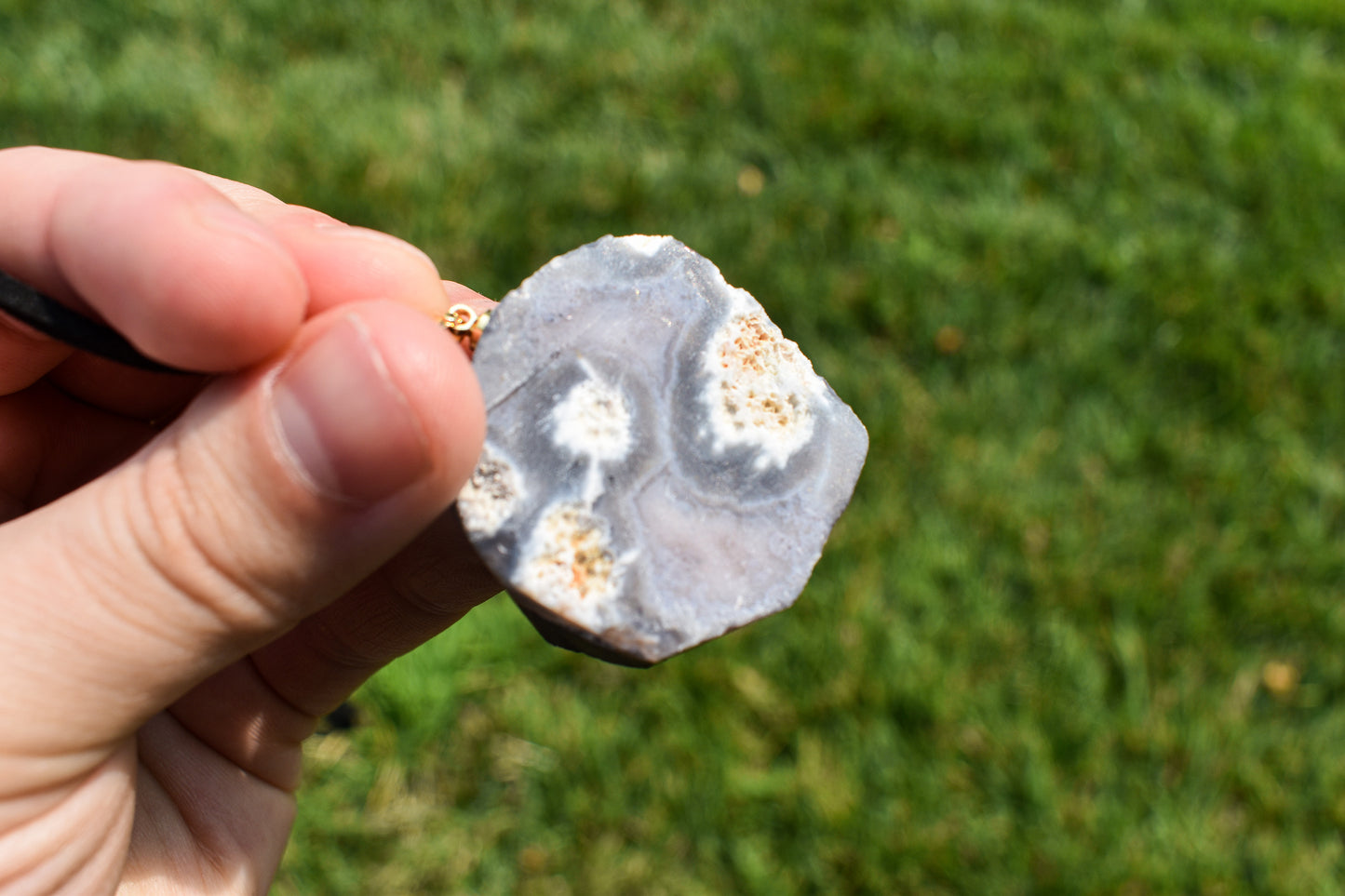 Copy of Titanium Aura Quartz Druzy Necklace