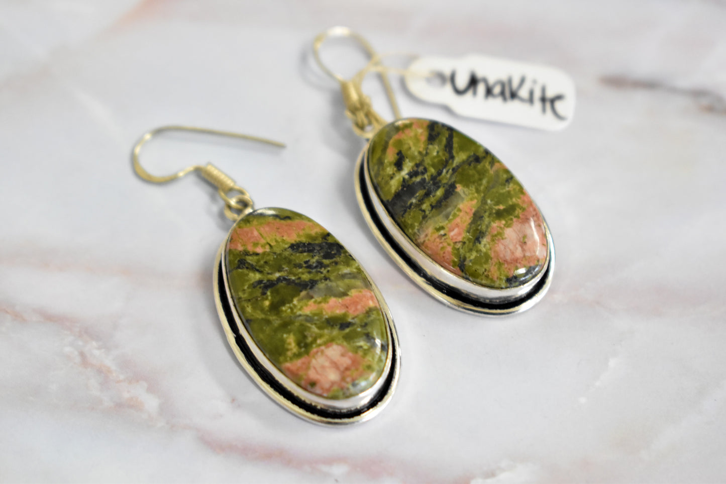 stones-of-transformation - Unakite Earrings - Stones of Transformation -