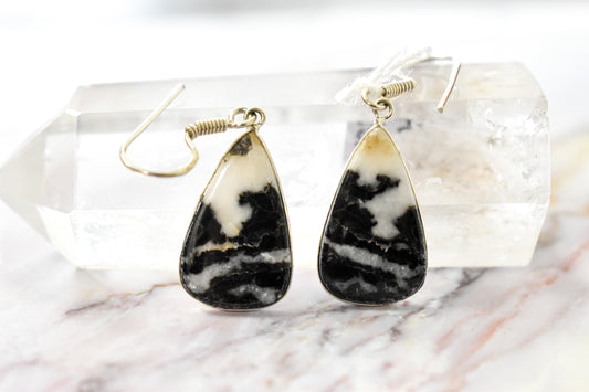 White Buffalo Turquoise Earrings