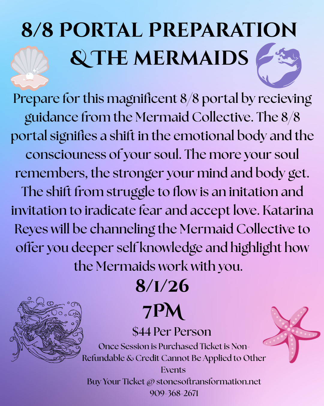 8/8 Portal Preparation & The Mermaids (8/1/26)