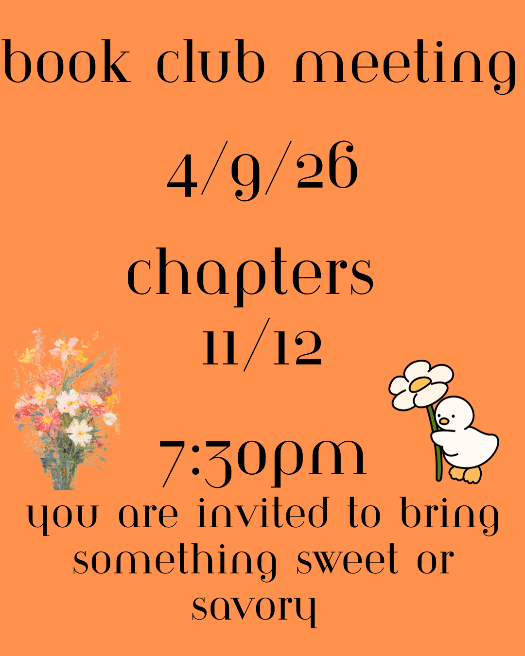 Book Club 4/9/26