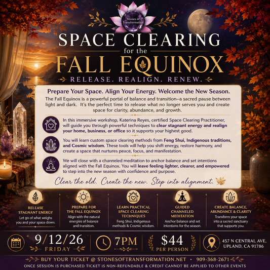 Space Clearing for the Fall Equinox 9/12/26