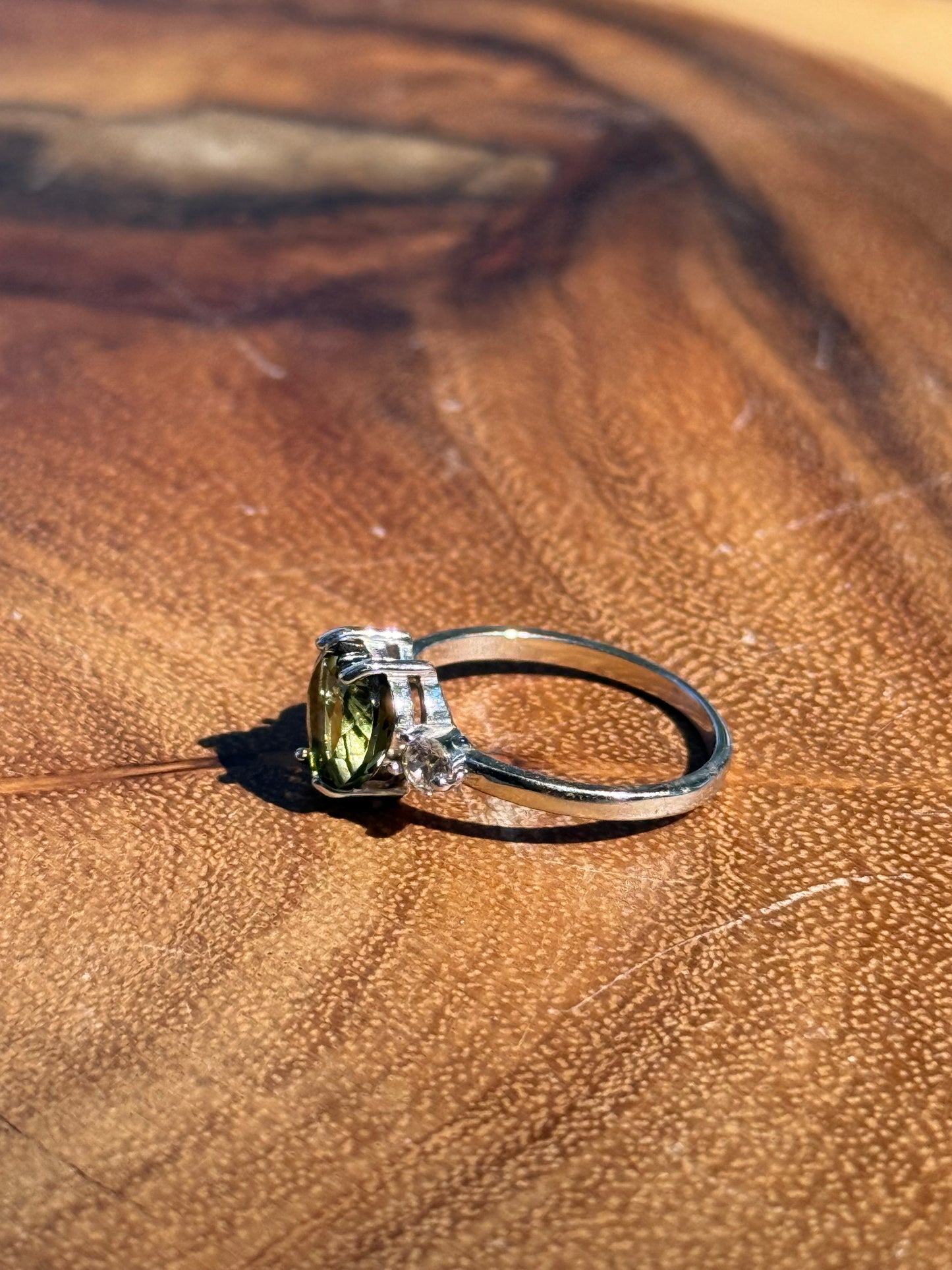 Faceted Heart Ring