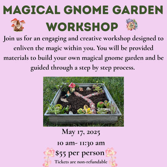 Magical Gnome Garden Workshop 5/17/25
