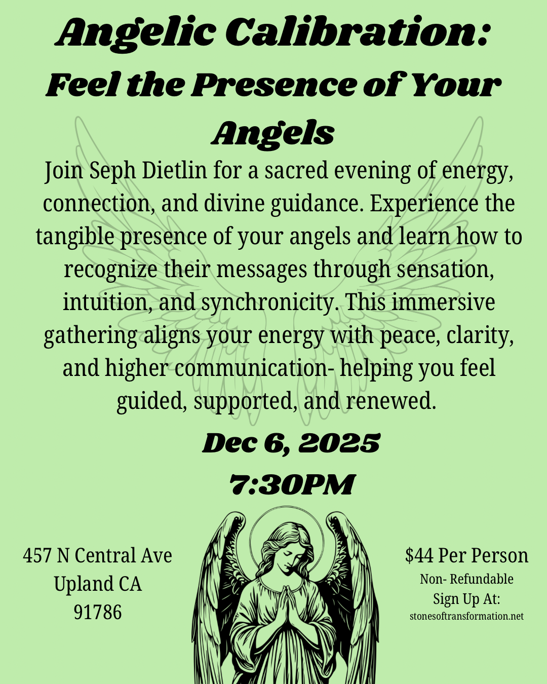Angelic Calibration: Feel the Presence of Your Angels 12/6/ 25