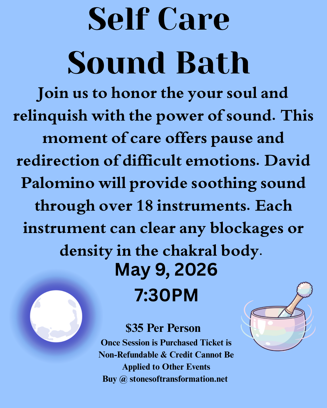 Self Care Sound Bath 5/9/26 - Stones of Transformation