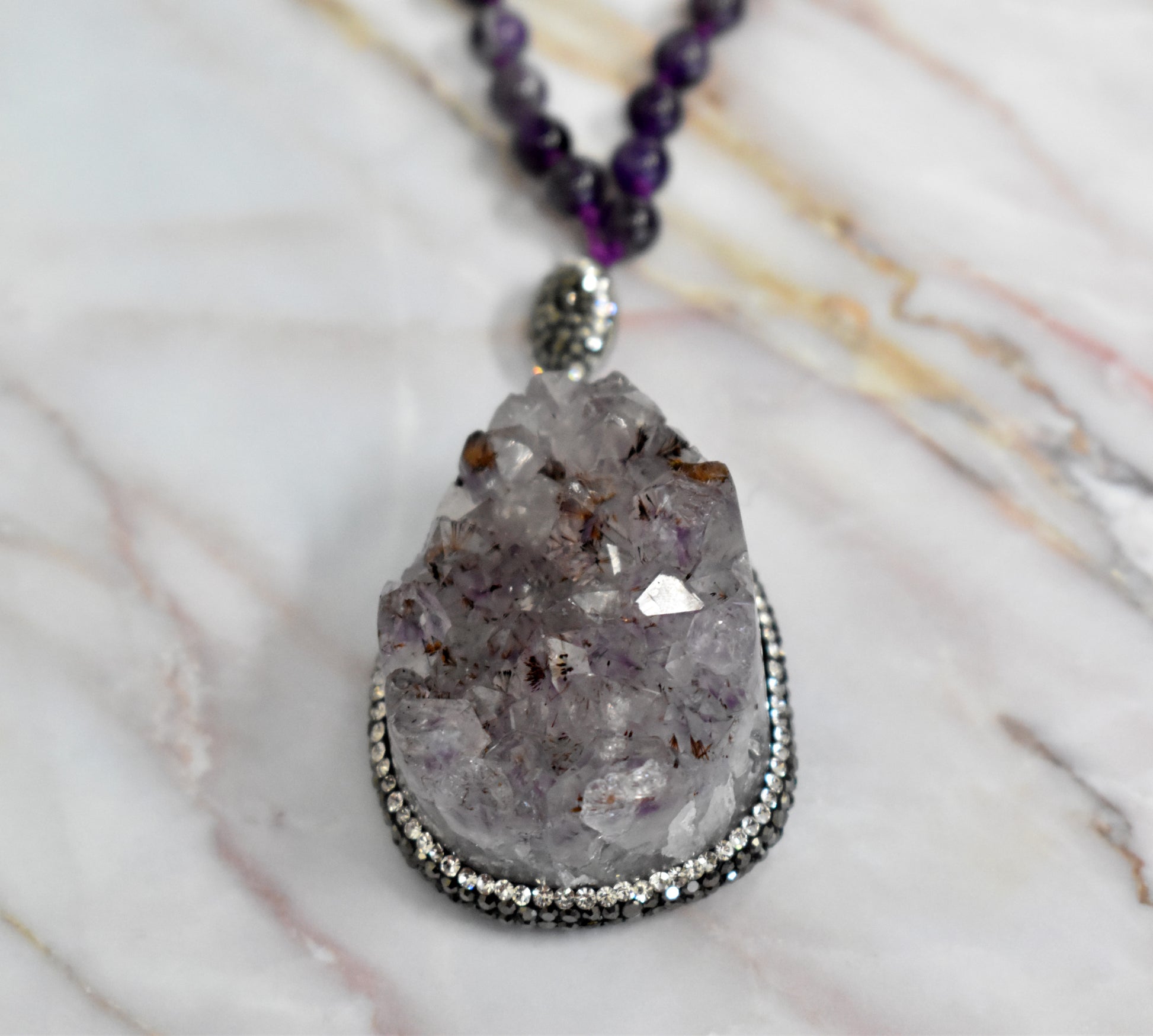 stones-of-transformation - Amethyst Necklace - Stones of Transformation - 
