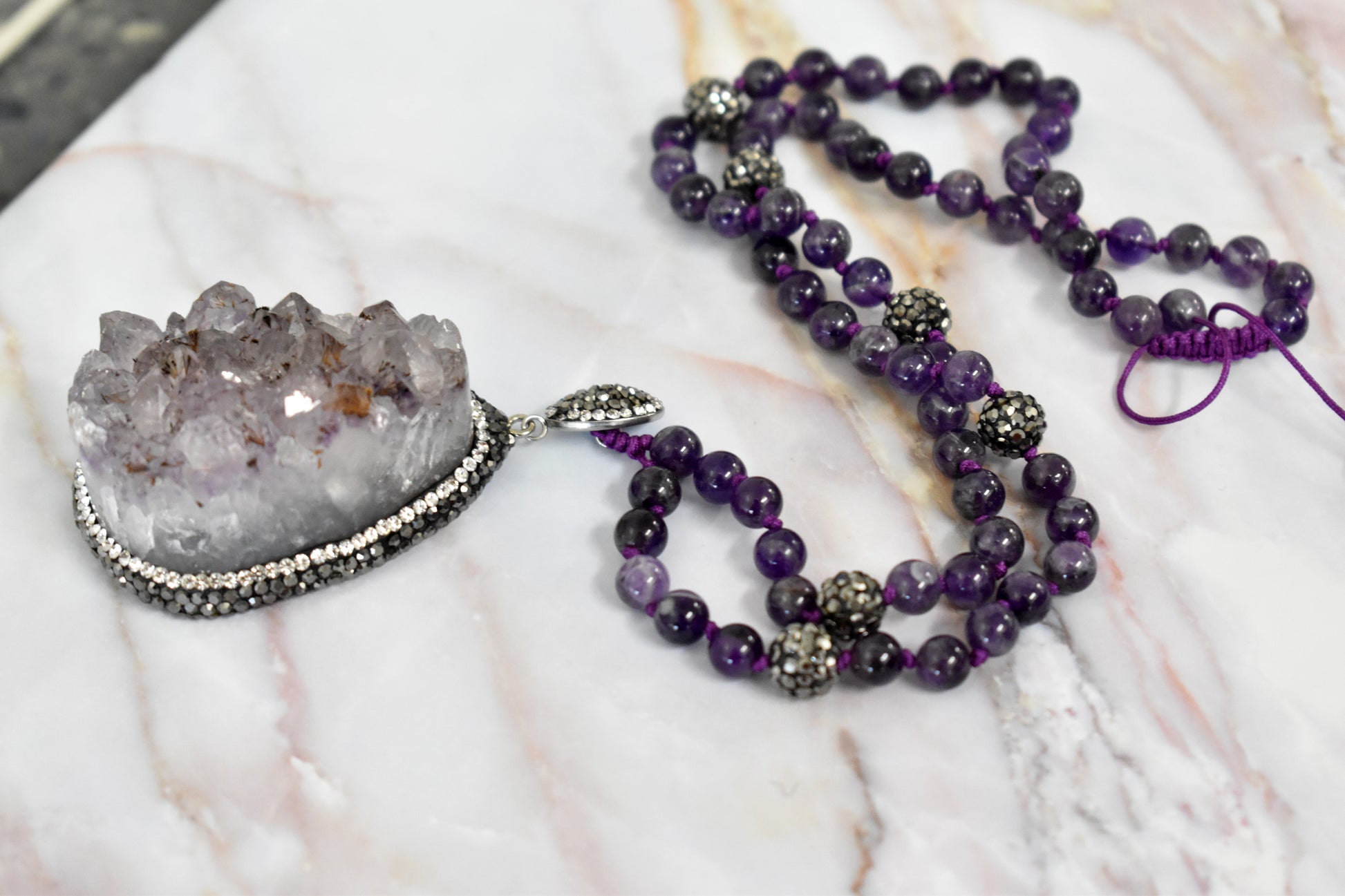 stones-of-transformation - Amethyst Necklace - Stones of Transformation - 
