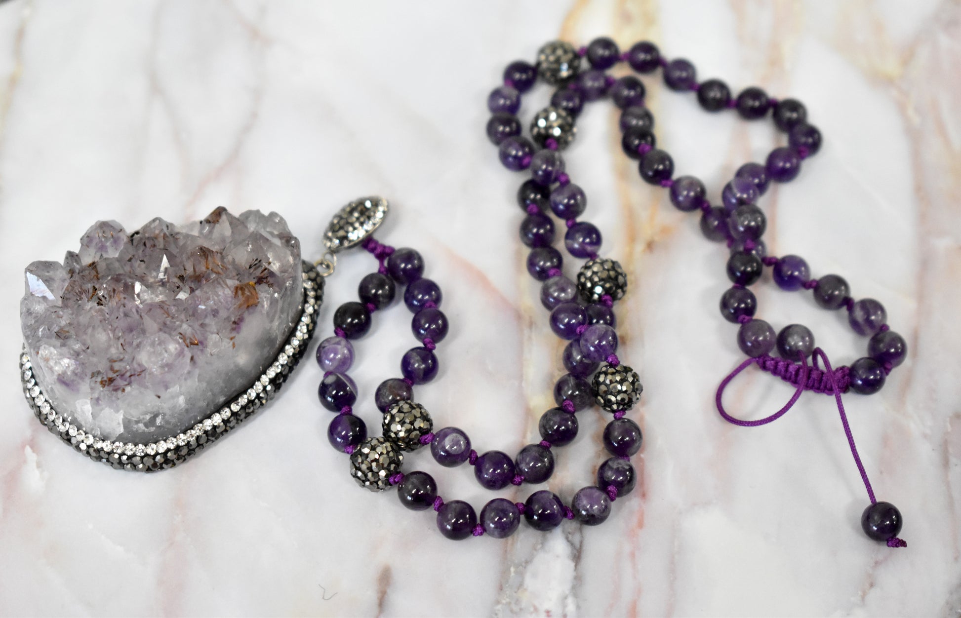 stones-of-transformation - Amethyst Necklace - Stones of Transformation - 
