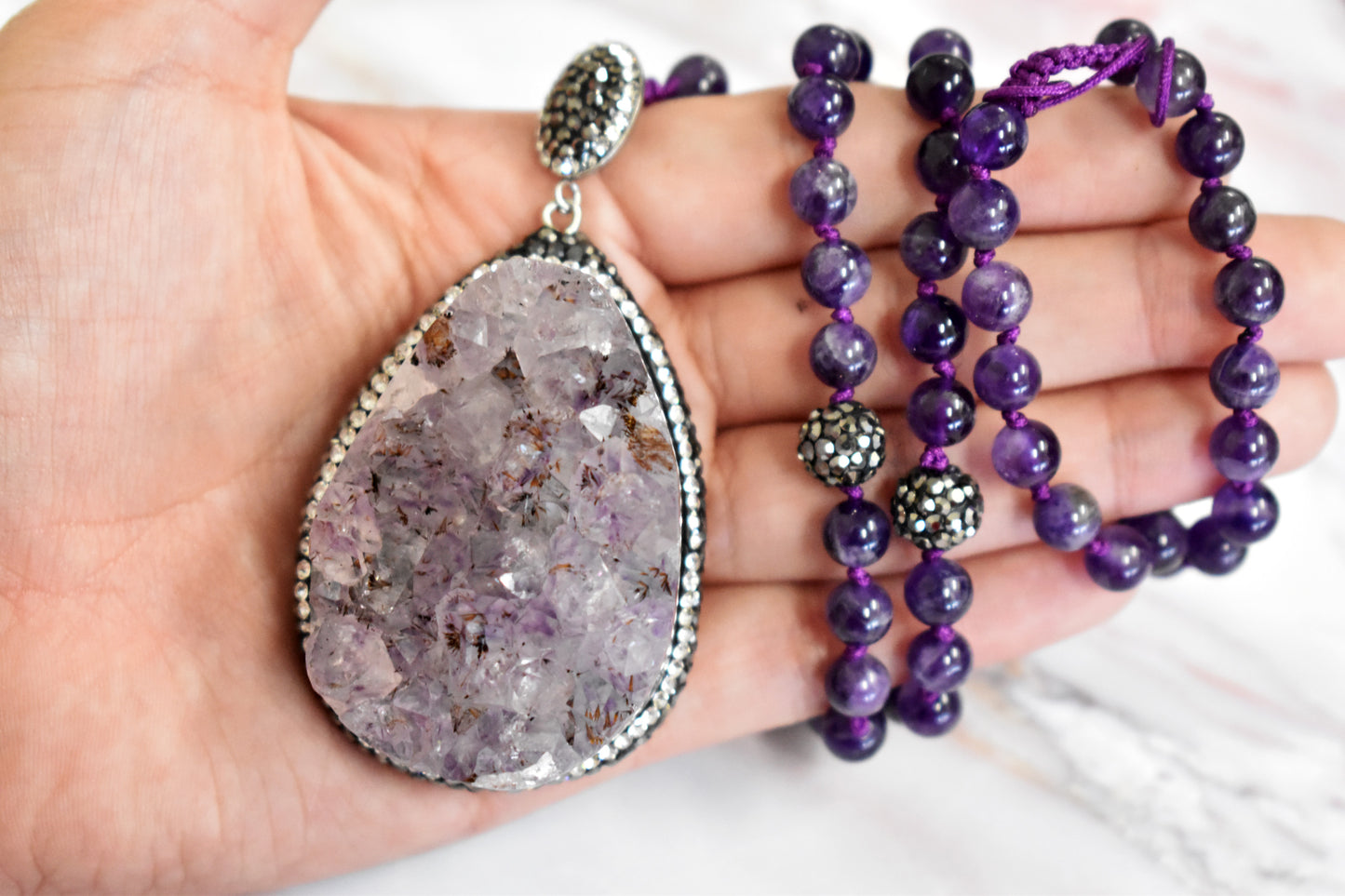 stones-of-transformation - Amethyst Necklace - Stones of Transformation - 