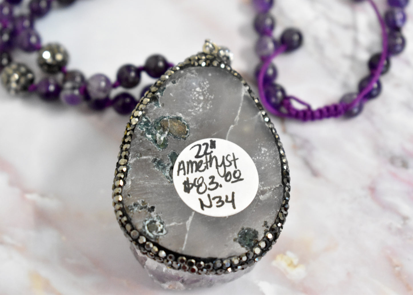 stones-of-transformation - Amethyst Necklace - Stones of Transformation - 