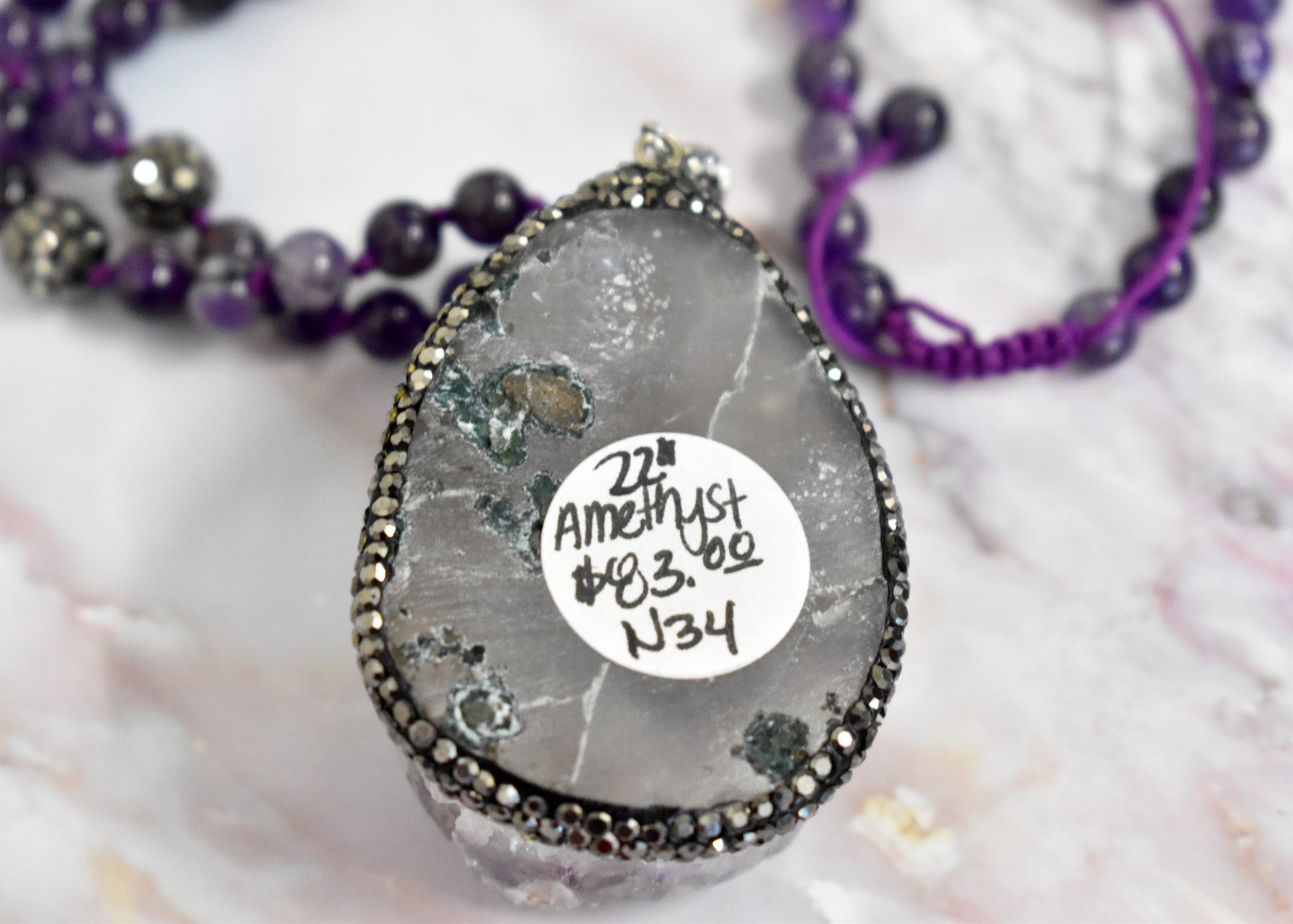 stones-of-transformation - Amethyst Necklace - Stones of Transformation - 
