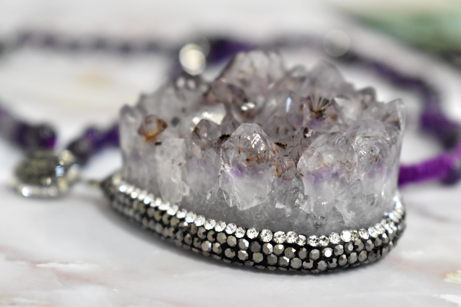 stones-of-transformation - Amethyst Necklace - Stones of Transformation - 