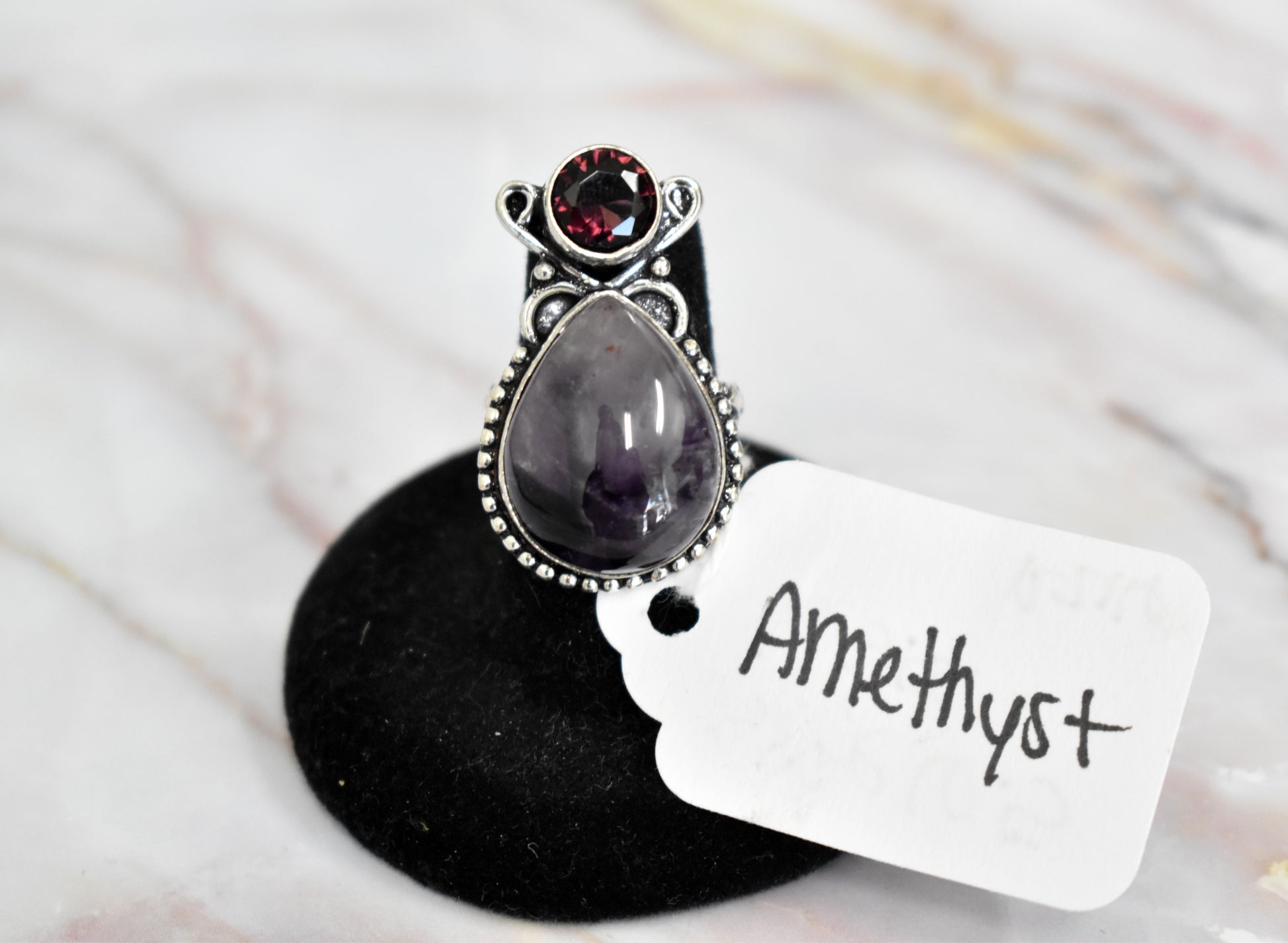 stones-of-transformation - Amethyst Ring (Size 6.5) - Stones of Transformation - 