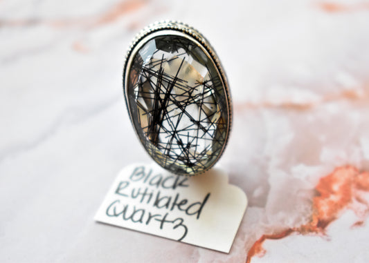 stones-of-transformation - Black Rutilated Quartz (Size 7.5) - Stones of Transformation - 