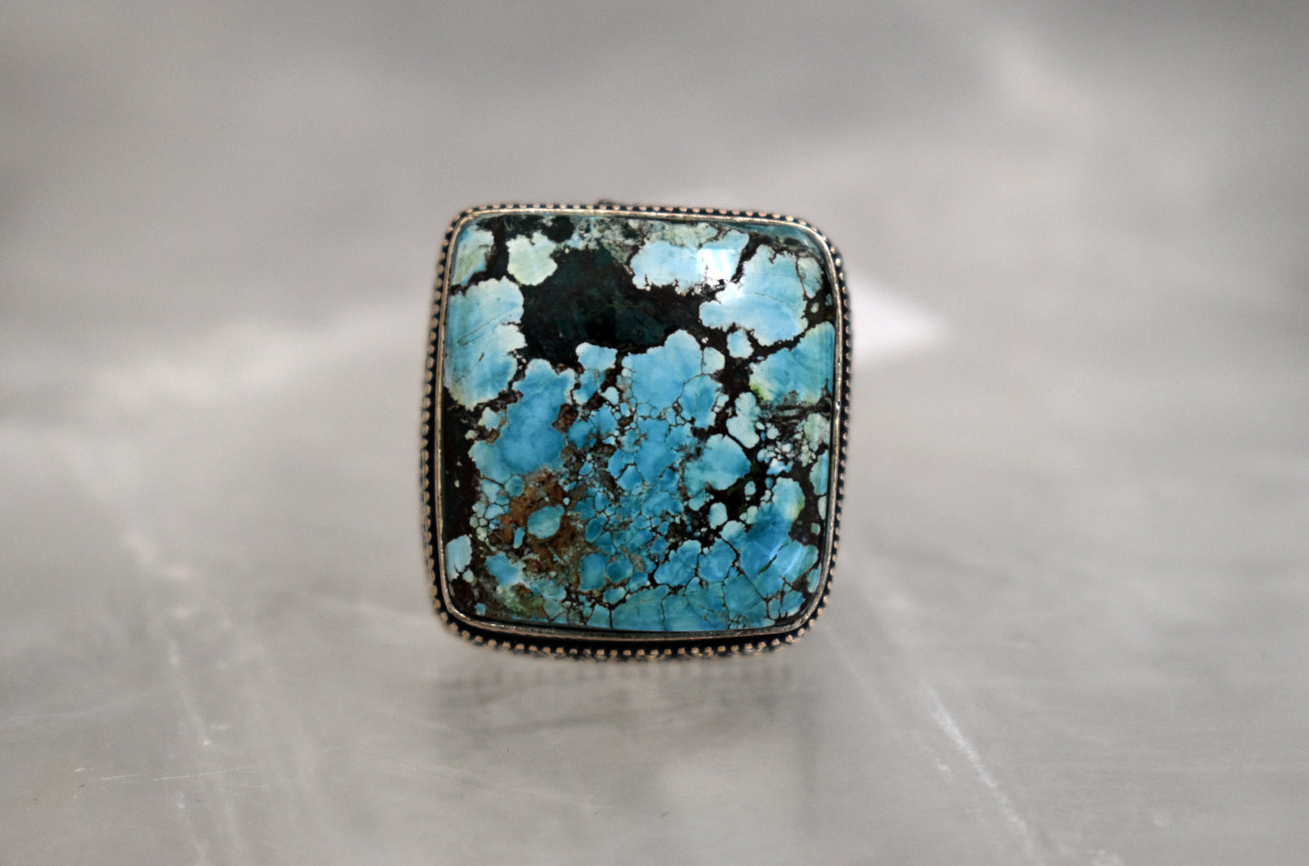 stones-of-transformation - Blue Copper Turquoise Ring (Size 7.5) - Stones of Transformation - 