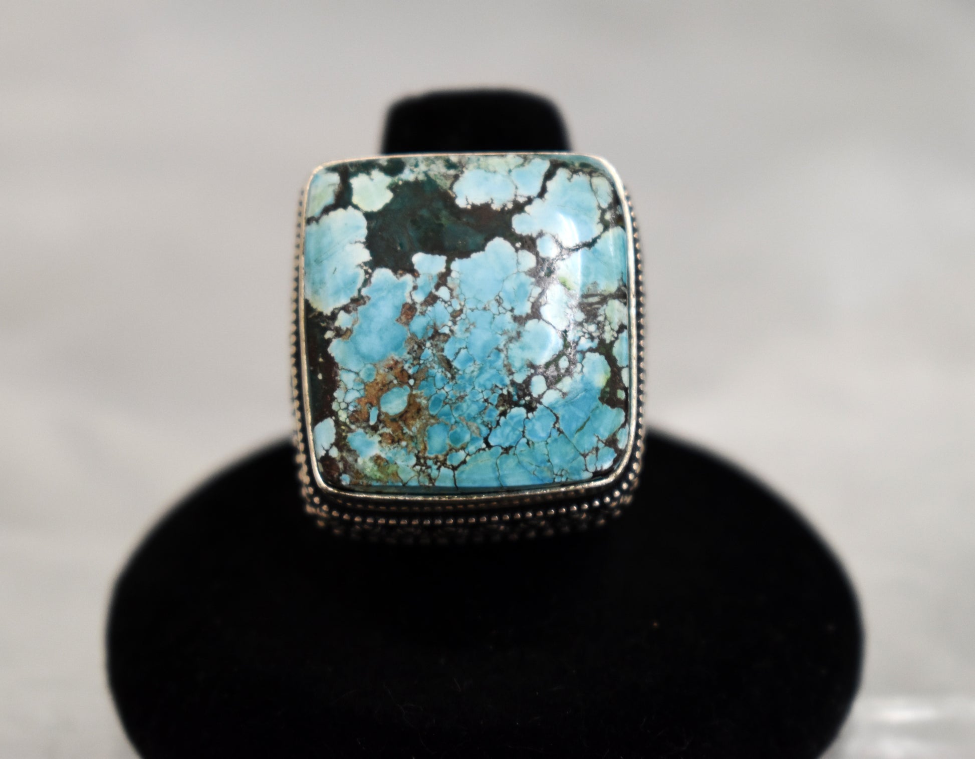 stones-of-transformation - Blue Copper Turquoise Ring (Size 7.5) - Stones of Transformation - 
