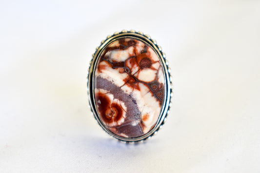 Brecciated Jasper Ring (Size 8)