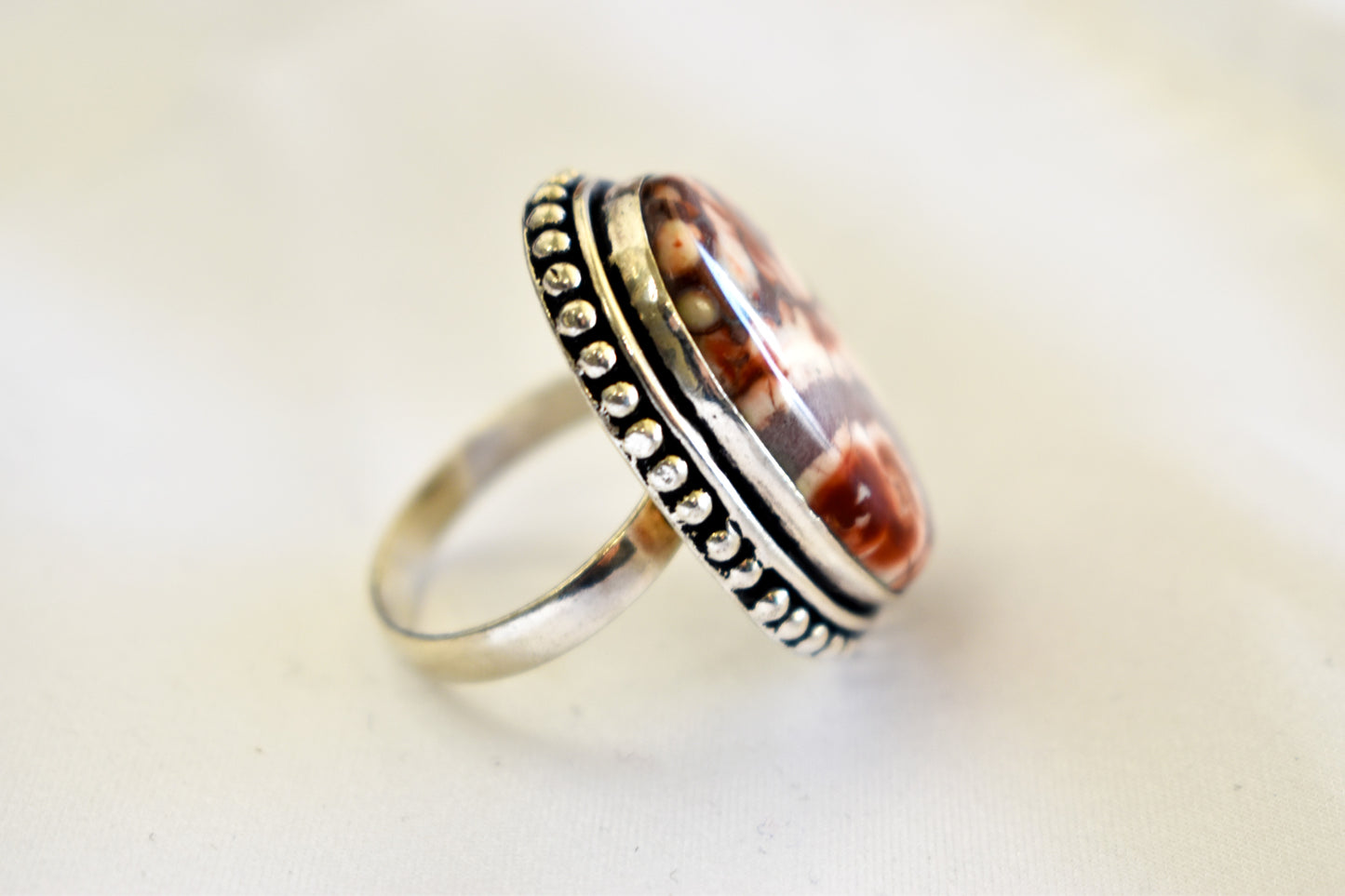 Brecciated Jasper Ring (Size 8)
