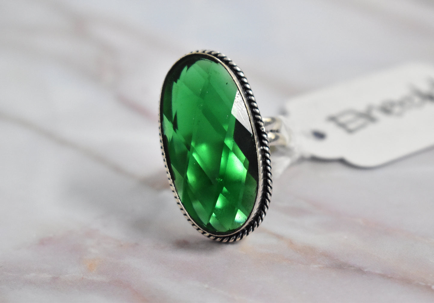 stones-of-transformation - Emerald Ring (Size 8) - Stones of Transformation - 