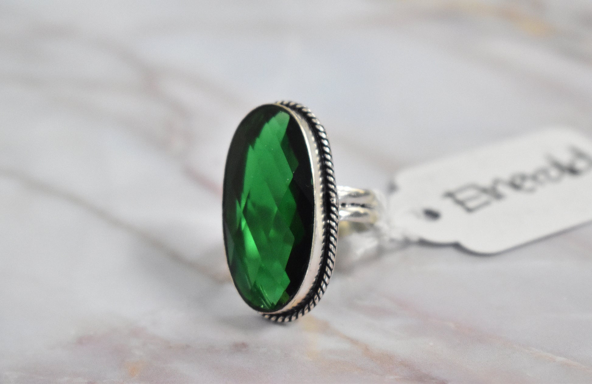 stones-of-transformation - Emerald Ring (Size 8) - Stones of Transformation - 