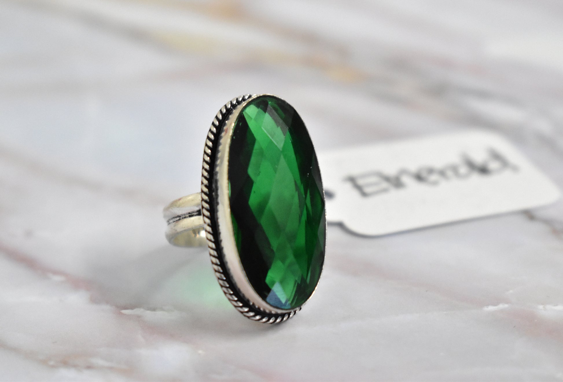 stones-of-transformation - Emerald Ring (Size 8) - Stones of Transformation - 