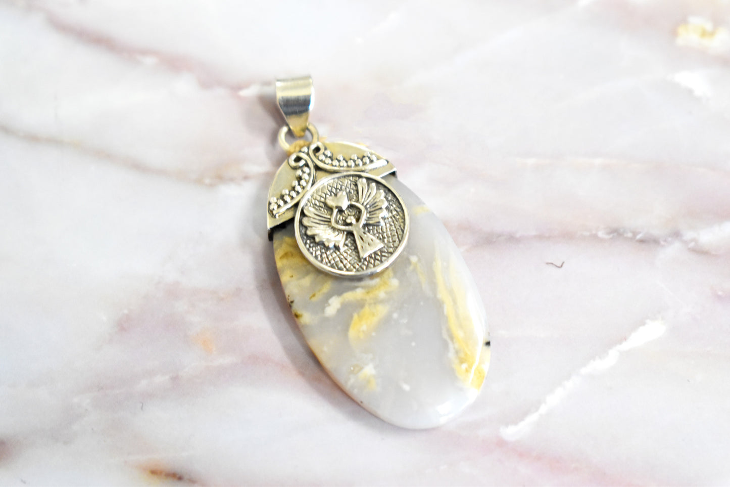 Dendritic Agate Pendant