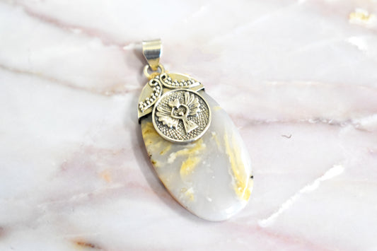 Dendritic Agate Pendant