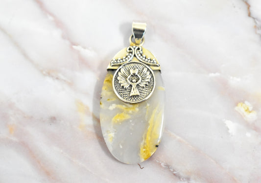 Dendritic Agate Pendant