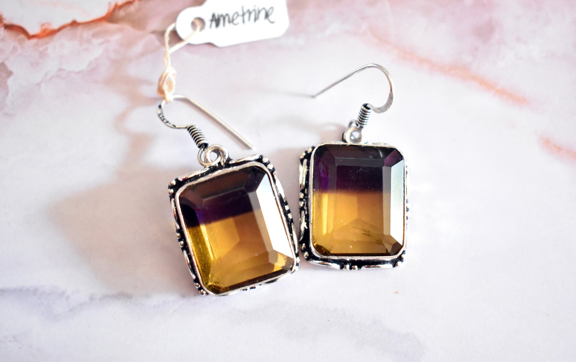 stones-of-transformation - Ametrine Earrings - Stones of Transformation - 