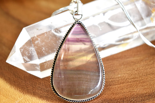 Fluorite Pendant Necklace