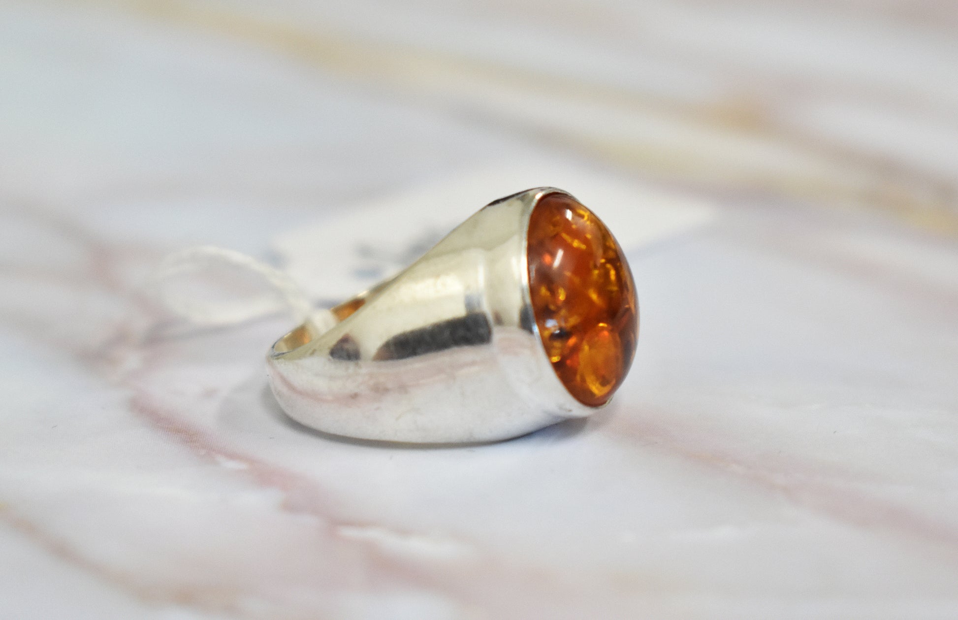 stones-of-transformation - Amber Ring (Size 7) - Stones of Transformation - 
