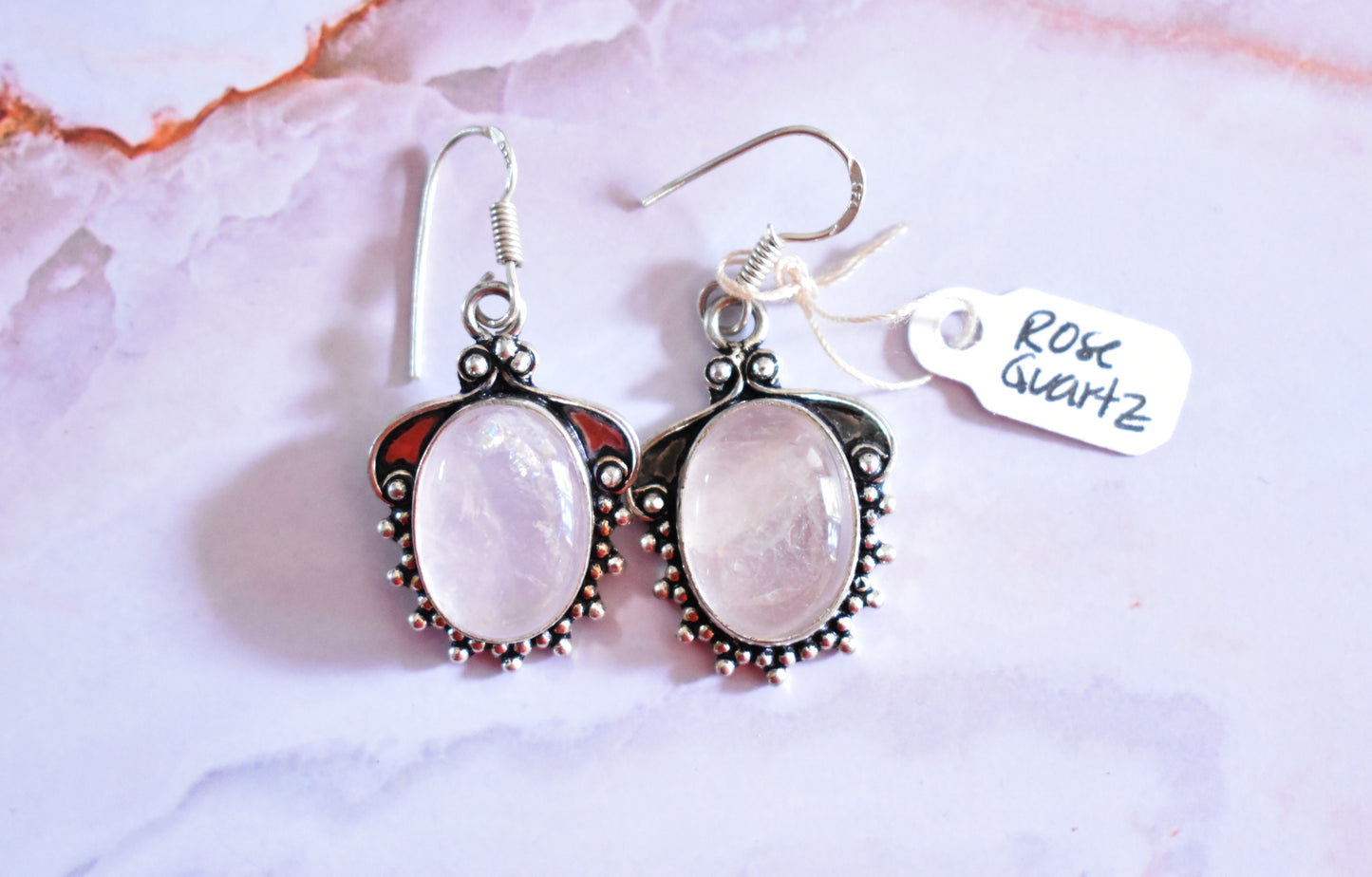 stones-of-transformation - Rose Quartz Earrings - Stones of Transformation - 
