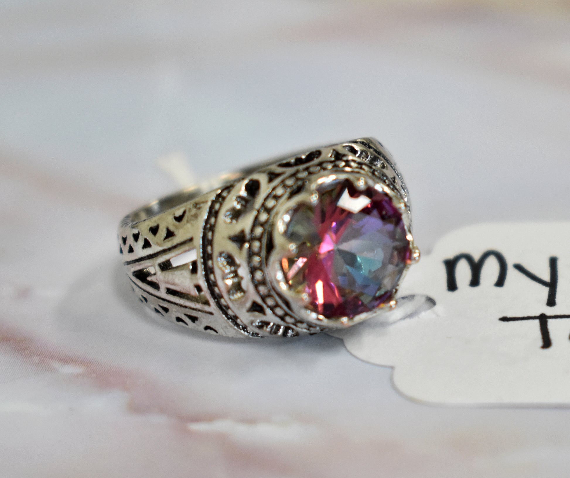stones-of-transformation - Mystic Topaz Ring (Size 9) - Stones of Transformation - 