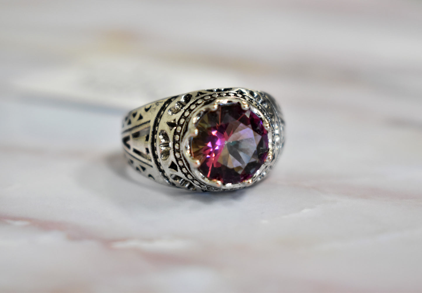 stones-of-transformation - Mystic Topaz Ring (Size 9) - Stones of Transformation - 