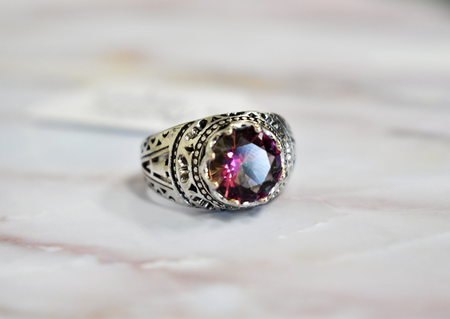 stones-of-transformation - Mystic Topaz Ring (Size 9) - Stones of Transformation - 