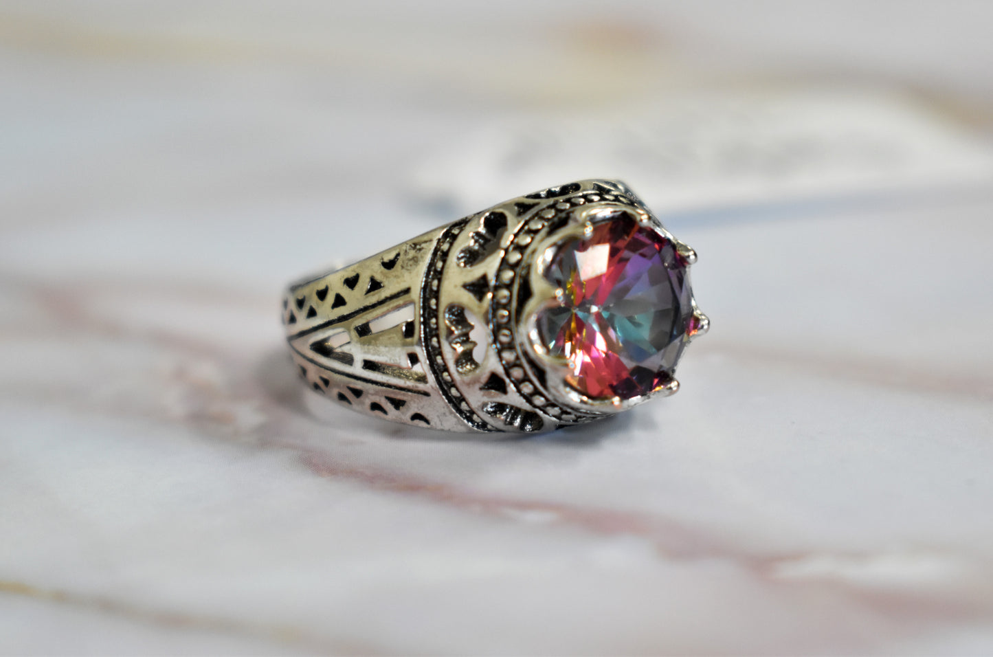 stones-of-transformation - Mystic Topaz Ring (Size 9) - Stones of Transformation - 