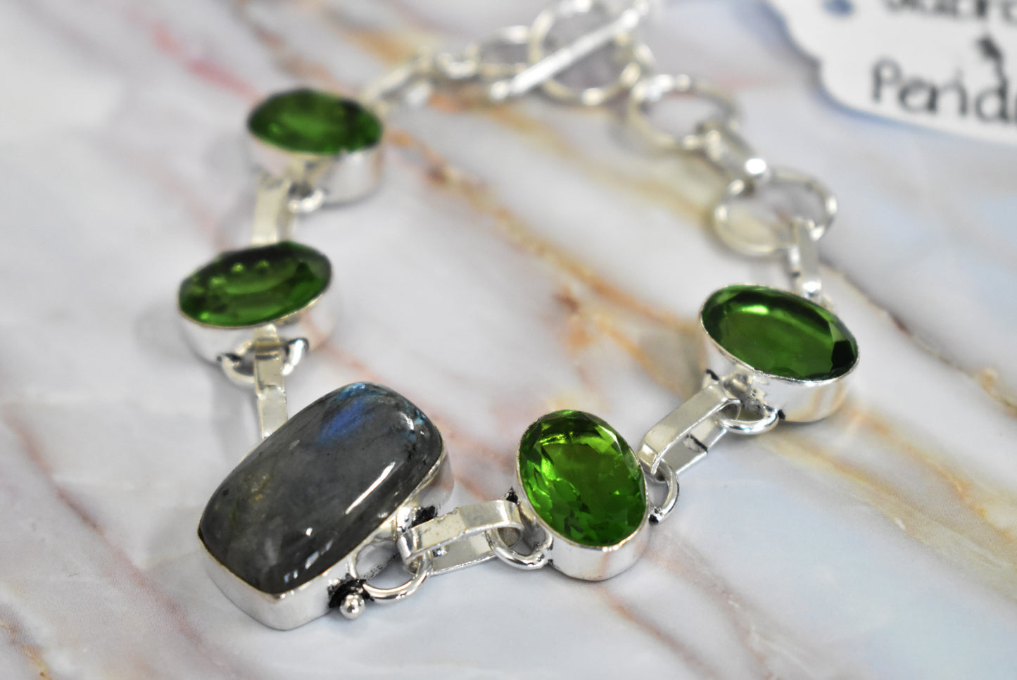 stones-of-transformation - Labradorite and Peridot Bracelet - Stones of Transformation - 