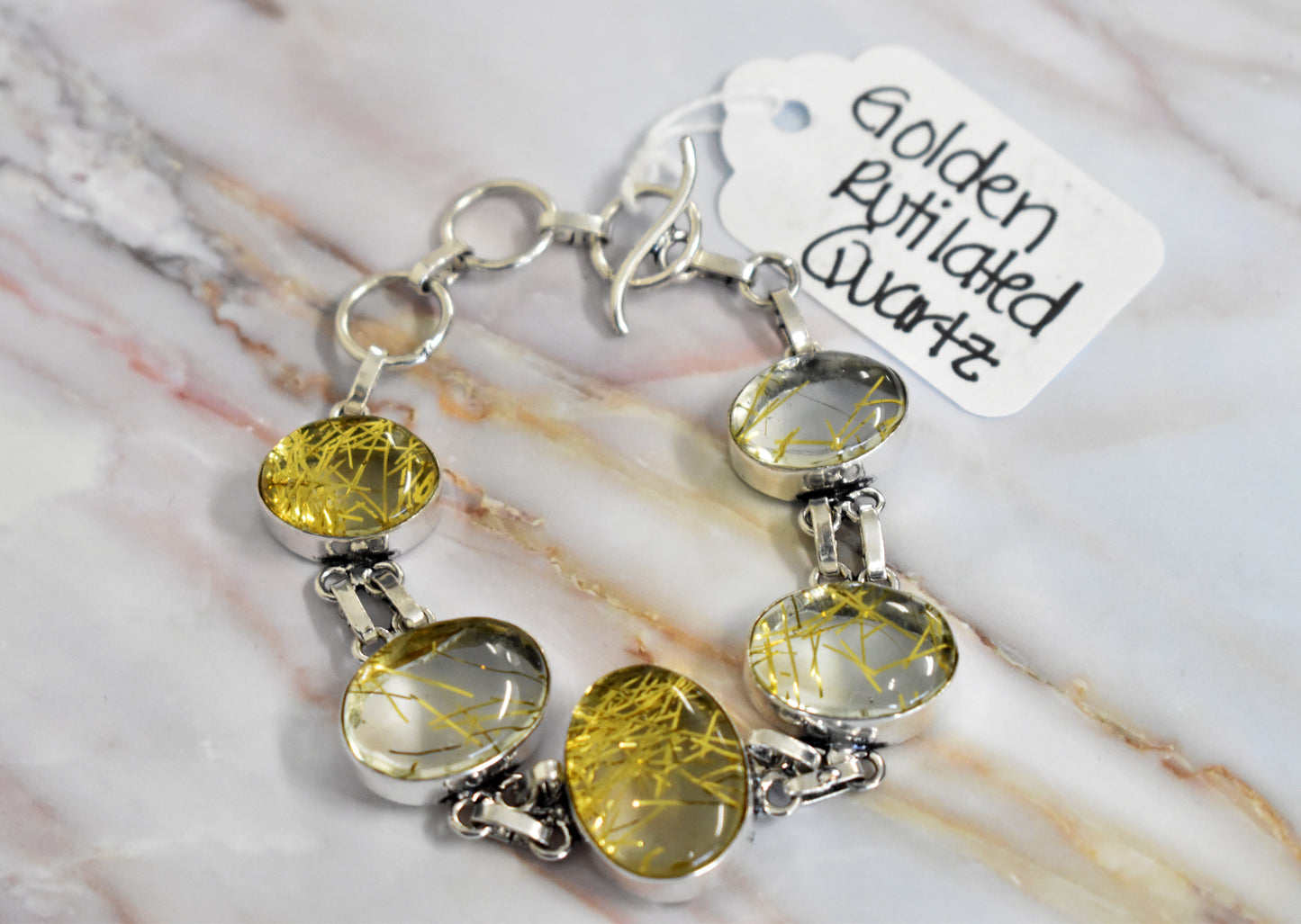 stones-of-transformation - Golden Rutilated Quartz Bracelet - Stones of Transformation - 